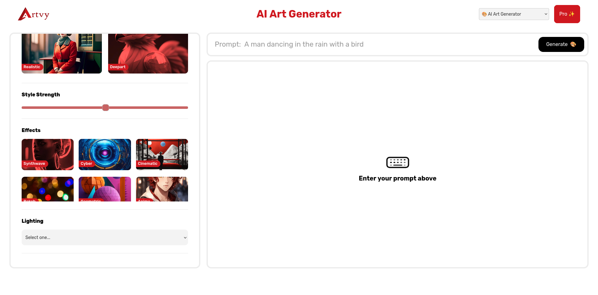Artvy AI Image Generator