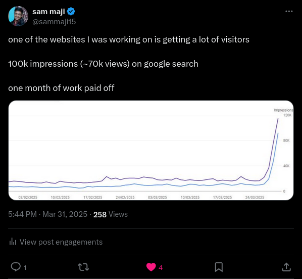 Artvy 100k impressions tweet